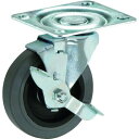 SAMSONG プレート式軽荷重用キャスター 102mm 自在ストッパー付キ TP364001MIRTLB(代引不可)