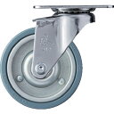 ハンマー プレート式キャスター 自在 ゴム車輪(スチールホイール) 75mm Eシリーズ 420EPR75 金物 建築資材 キャスター プレート式ゴム車(代引不...