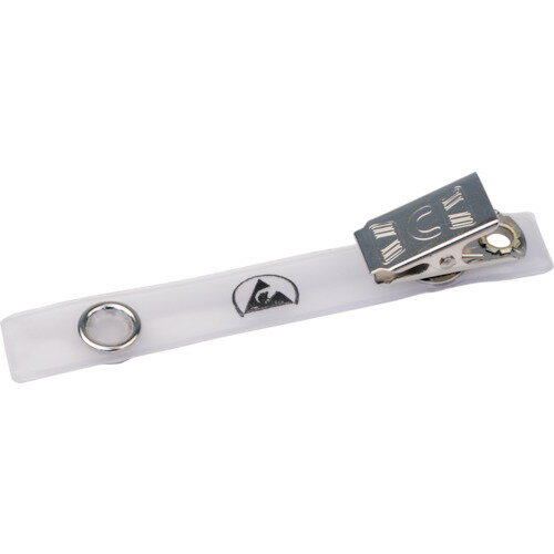 DESCO 静電対策ネームカードホルダー用クリップ 88mm 34432 電子機器 静電気対策用品 静電気対策保護具..