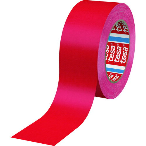 tesa 補修用布テープ 蛍光ピンク 25mmx25m 46712525FP 梱包用品 テープ用品 補修テ...