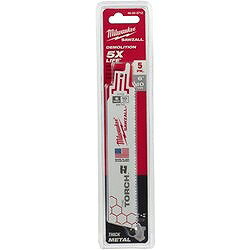 milwaukee TORCH金工用レシプロソーブレード 10TPI 152mm(5本パック) 48005712 電動 油圧 空圧工具 切断用品 セーバーソーブレード(代引不可)