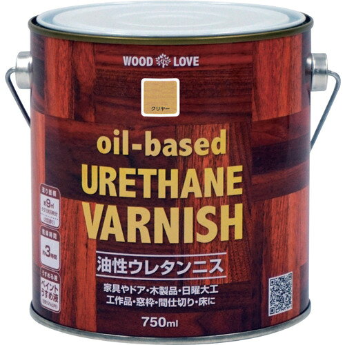 ニッぺ 油性ウレタンニス 750ml クリヤー 300N046-750 4976124516801 工事 照明用品 塗装 内装用品 塗料(代引不可)