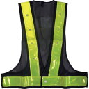 ミズケイ LED安全ベスト(紺地 黄) 5916505 保護具 作業服 安全ベスト(代引不可)