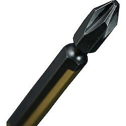 フジ矢 両頭ビット(黒金 2本組)+2×65mm 520265BG 電動 油圧 空圧工具 ドライバービット 両頭ビット(代引不可)
