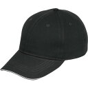 カジメイク 綿ツバサンドキャップ ブラック フリーサイズ 652691F 保護具 作業服 作業帽(代引不可)
