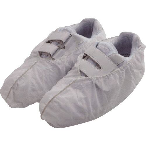 川西 不織布使いきりシューズカバー ホワイト 100枚入り 7050W 保護具 保護服 防護服 シューズカバー(..