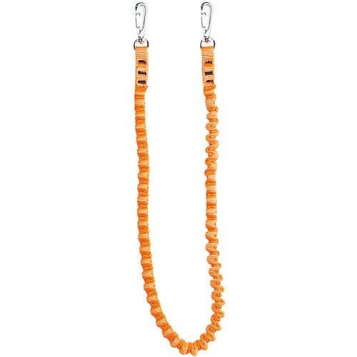 特長●からみにくい布製の蛇腹構造です。●ナスカンは360°回転します。用途●各種ツールの落下、紛失防止に。仕様●自然長(mm)：720●最大長さ(mm)：1430●色：オレンジ●最大使用可能質量(kg)：1●コード径(mm)：12●全長(m...