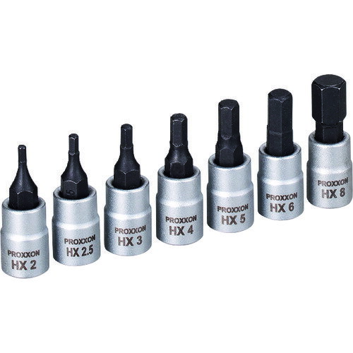 PROXXON ヘックスビットソケット7点セット 1/4