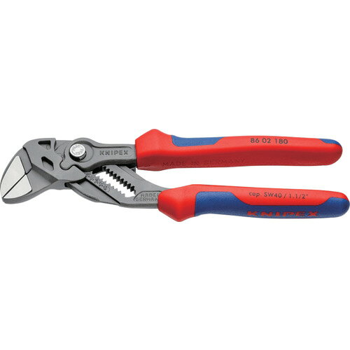 KNIPEX �ڥ֥ꥹ�����ѥå����͡ۥץ饤�䡼���� ����ե����ȥϥ�ɥ� 180mm 8602180SB ���ȹ��� ��ƻ ��Ĵ�۴��ѹ��� �����������ݥ��...