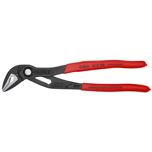 KNIPEX ウォーターポンププライヤー コブラES(エクストラスリム)250mm(SB店頭展示パッケージ仕様) 8751250SB 手作業工具 水道 空調配管用工具 ウォーターポンププライヤー(代引不可)【送料無料】