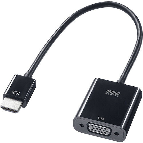 SANWA HDMI-VGA変換アダプタ ADHD24VGA オフィス 住設用品 OA用品 ケーブル(代引不可)