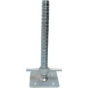 信和 380ジャッキベース A-752 A752 工事 照明用品 はしご 脚立 単管 足場用品(代引不可)