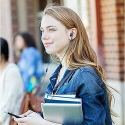 オーディオテクニカ マイク付きイヤホン ATHC200ISWH オフィス 住設用品 OA用品 周辺機器(代引不可)