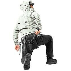 Makku フレックスフィットレインスーツ グレー EL AS513047 保護具 作業服 雨具(代...