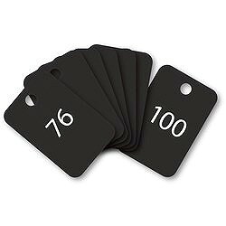 OP 番号札 四角 大 番号入り76~100 黒 (25枚入) BF57BK オフィス 住設用品 オフィス備品 店舗用品(代引不可)