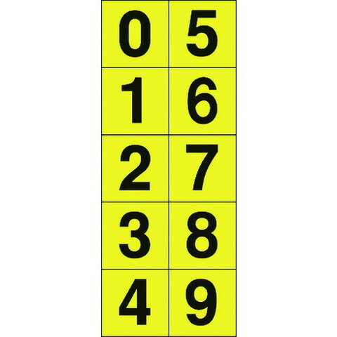 TRUSCO ȥ饹 ƥå 3030 0~9Ϣ /ʸ 1 TSN3010Y(Բ)