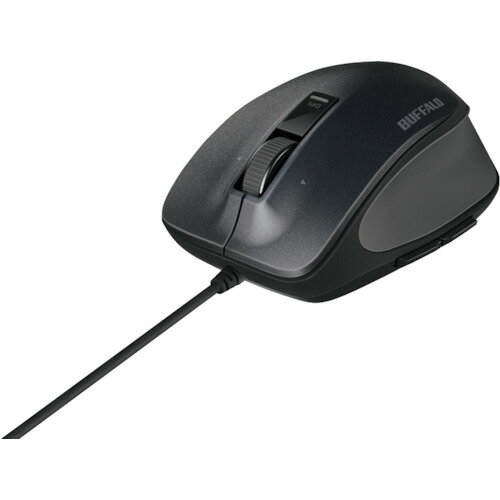Other - BUFFALO 有線 BlueLED プレミアムフィットマウス Mサイズ ブラック BSMBU500MBK オフィス 住設用品 OA用品 マウス(代引不可)【送料無料】
