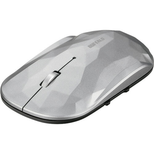BUFFALO 薄型 5ボタン Bluetooth BlueLEDマウス ジオメトリー シルバー BSMBB530GSV オフィス 住設用品 OA用品 マウス(代引不可)【送料無料】