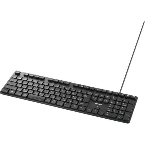 BUFFALO 静音設計 有線フルキーボード 日本語配列 ブラック BSKBU320BK オフィス 住設用品 OA用品 マウス(代引不可) BUFFALO 静音設計 有線フルキーボード 日本語配列 ブラック BSKBU320BK オフィス 住設用品 OA用品 マウス(代引不可)