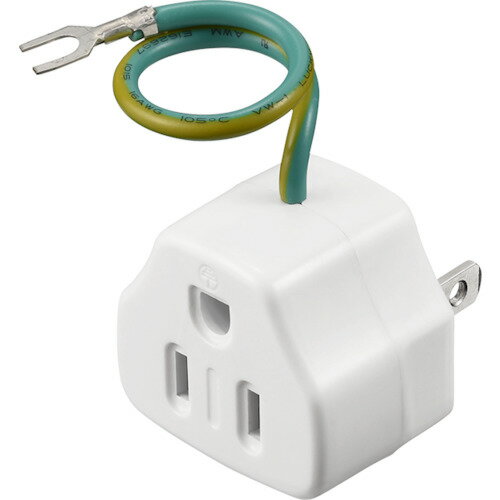 特長●OAタップ等の3Pコネクタを2Pに変換できます●AV機器やOA機器に悪影響を及ぼす電源ノイズや雷ノイズを低減します●環境に優しい簡易パッケージ仕様●コンセント数：1●色：ホワイト●幅(mm)：39●奥行(mm)：46●高さ(mm)：34●定格電圧(V)：125●定格電流(A)：15●定格容量(W)：1500●プラグ形状：2ピン●コンセント形状：3ピン原産国：非公開【代引きについて】こちらの商品は、代引きでの出荷は受け付けておりません。【送料について】北海道、沖縄、離島は送料を頂きます。