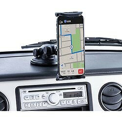 SANWA 車載用タブレットホルダー(吸盤式) CARHLD13BK オフィス 住設用品 OA用品 電...