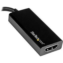 StarTech ディスプレイアダプター/USB-C - HDMI/4K30Hz/7cmケーブル/ブラック/ビデ...
