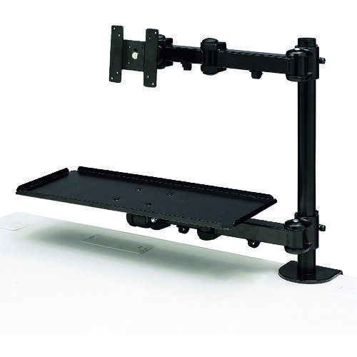SANWA デュアルシステムアーム(キーボード台) CRLA601 オフィス 住設用品 OA用品 ...