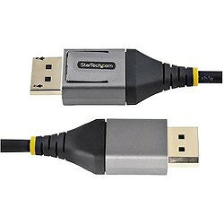 StarTech DisplayPort 1.4ケーブル/2m /8K60Hz /VESA認証/グレー&ブラック/ ディス...