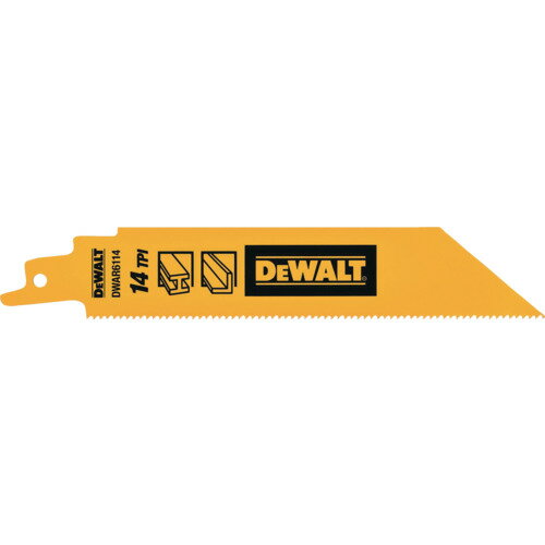 DEWALT レシプロソーブレード セーバーソーブレード レシプロソー替刃 セーバーソー替刃 セーバーソーブレード14山x150mm(5枚) DWAR6114JP 電動 油圧 空圧工具 切断用品 セーバーソーブレード(代引不可)