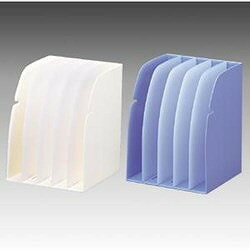 LIHIT ブックスタンド 5仕切り A4 水 G165014 オフィス 住設用品 文房具 クリップボード ブックエンド(代引不可)