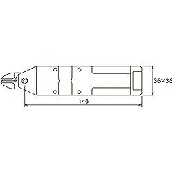 VESSEL 複動式エアーニッパー(角型) No.GT-NWS10 GTNWS10 電動 油圧 空圧工具 空圧...