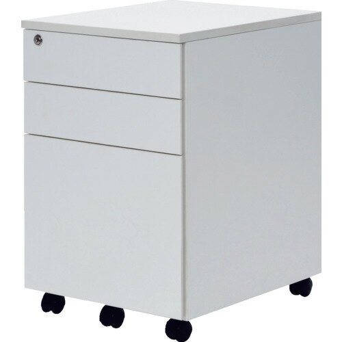 アールエフヤマカワ ワークデスク2 3段ワゴン ホワイト GZWCA23WH 物流 保管用品 収納用品 ワゴン ラック(代引不可)【送料無料】