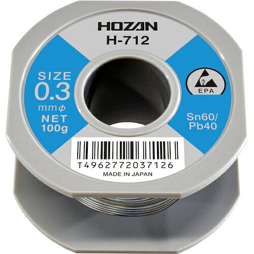 HOZAN ハンダ 100g H712 電子機器 はんだ用品 はんだ(代引不可)