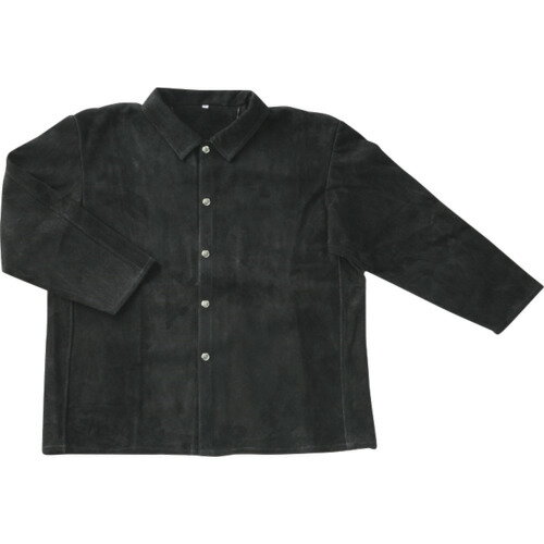 Other - 柏田 牛床革ジャンパー 黒 LL 柏田製作所 保護具 保護服 防護服 耐熱保護服 37B-LL(代引不可)【送料無料】