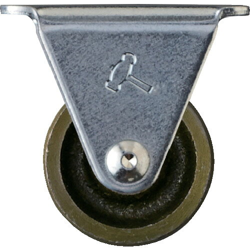 ハンマー プレート式固定鋳物キャスター 25径 Gシリーズ ハンマーキャスター 金物 建築資材 キャスター 鋳物製キャスター 420R-C25(代引不可)