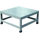 TRUSCO トラスコ アルミ製溶接一体構造型作業台 縞板タイプ 一段(完成品) W600×D600×H300 WTDBC6630(代引不可)【送料無料】