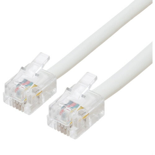 MCO 電話機コード 6極4芯 20m 白 ナカバヤシ オフィス 住設用品 OA用品 周辺機器 DC-420/WH(代引不可)