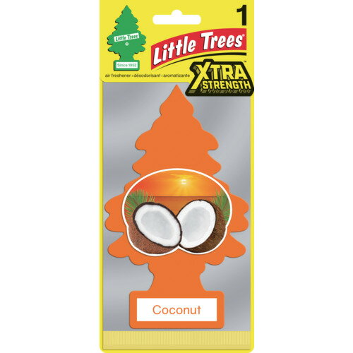 リトルツリーズ LT X-tra Strength 1P - Coconut(ココナッツ) カーフレッシュ社 手作業工具 車輌整備用品 車内消臭 芳香剤 LT402(代引不可)