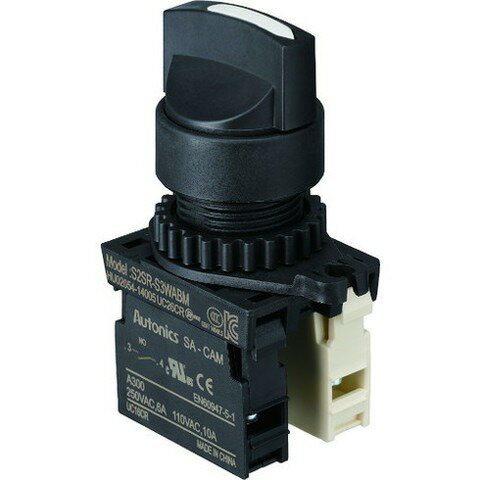 TRUSCO トラスコ セレクタスイッチ Φ25 90°2ノッチ 1a-1b 白 25S9021A1BW(代引不可)