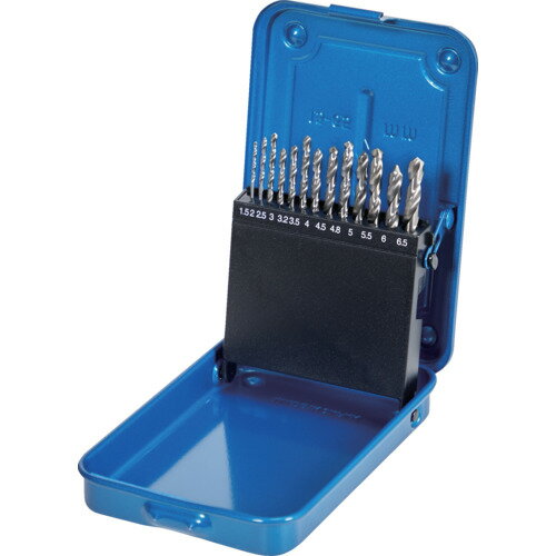 TRUSCO ハイスストレートドリル 13本組セット(スチールケース付) トラスコ中山 切削工具 穴あけ工具 ド..