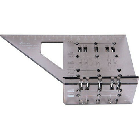 シンワ 2×4止型定規 クリア 62115(代引不可)