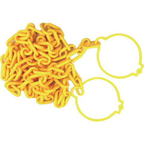 TRUSCO トラスコ プラチェーン(コーンリング付) 黄 6MMX2M TPCC62Y(代引不可)