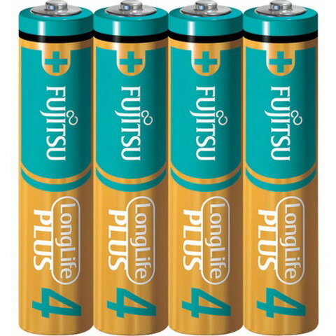 富士通 アルカリ乾電池単4 Long Life Plus 4個パック LR03LP4S(代引不可)