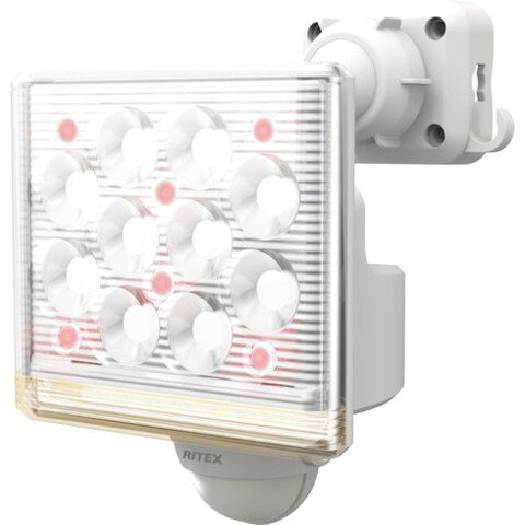 ライテックス 12W1灯 フリーアーム式 LEDセンサーライト リモコン付 LEDAC1015(代引不可)【送料無料】