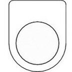 TRUSCO トラスコ スイッチ銘板 無地 φ25.5(5枚入リ) P2505P(代引不可)