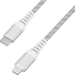 アイリスオーヤマ 517585 高耐久USB-C to Lightningケーブル 1m シルバー ICCLC10S(代引不可)