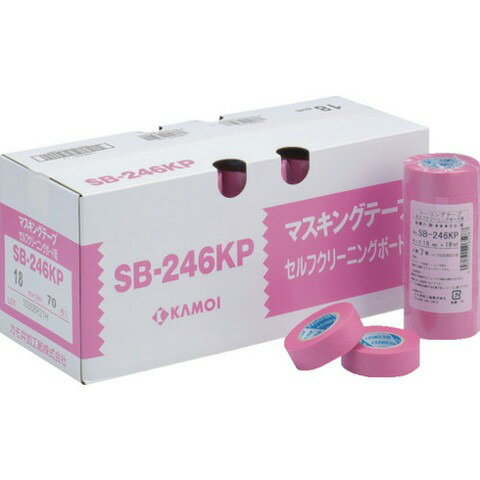 カモ井 シーリングテープセルフクリーニング用SB246KP幅15mm×長さ18mピンク SB246KPJAN15(代引不可)