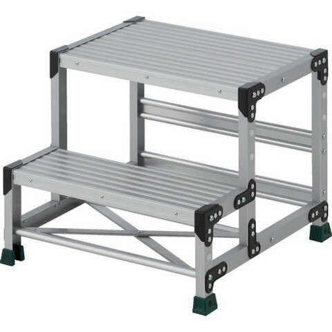 TRUSCO トラスコ 作業用踏台 2段 ステップ奥行200 高サ0.50m 天板600X400 TSF265 組立品 組立設置不可(代引不可)【送料無料】