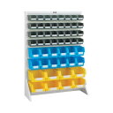 TRUSCO トラスコ パネルコンテナラック 910X320XH1240 小X32 中X12 大X8付 T12224NAW(代引不可)【送料無料】