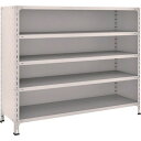 TRUSCO トラスコ 軽量棚背板・側板付 W1500XD450X1200 5段 ネオグレー 45X25 組立品 組立設置不可(代引不可)【送料無料】
